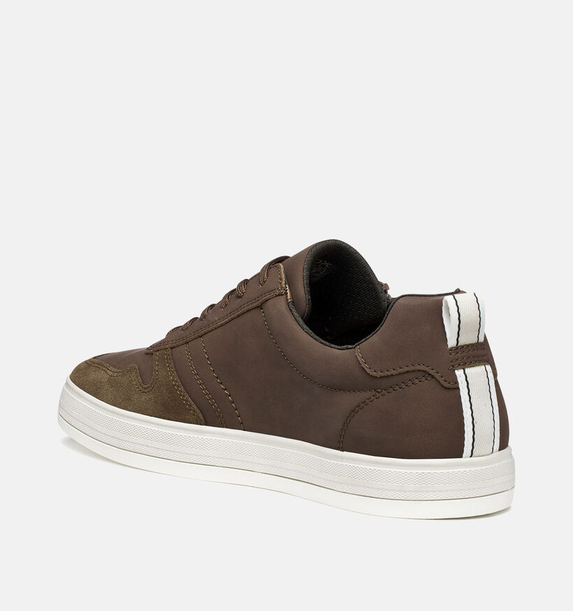 Geox Serifos Bruine Rits-Veterschoenen voor heren (368026) - geschikt voor steunzolen