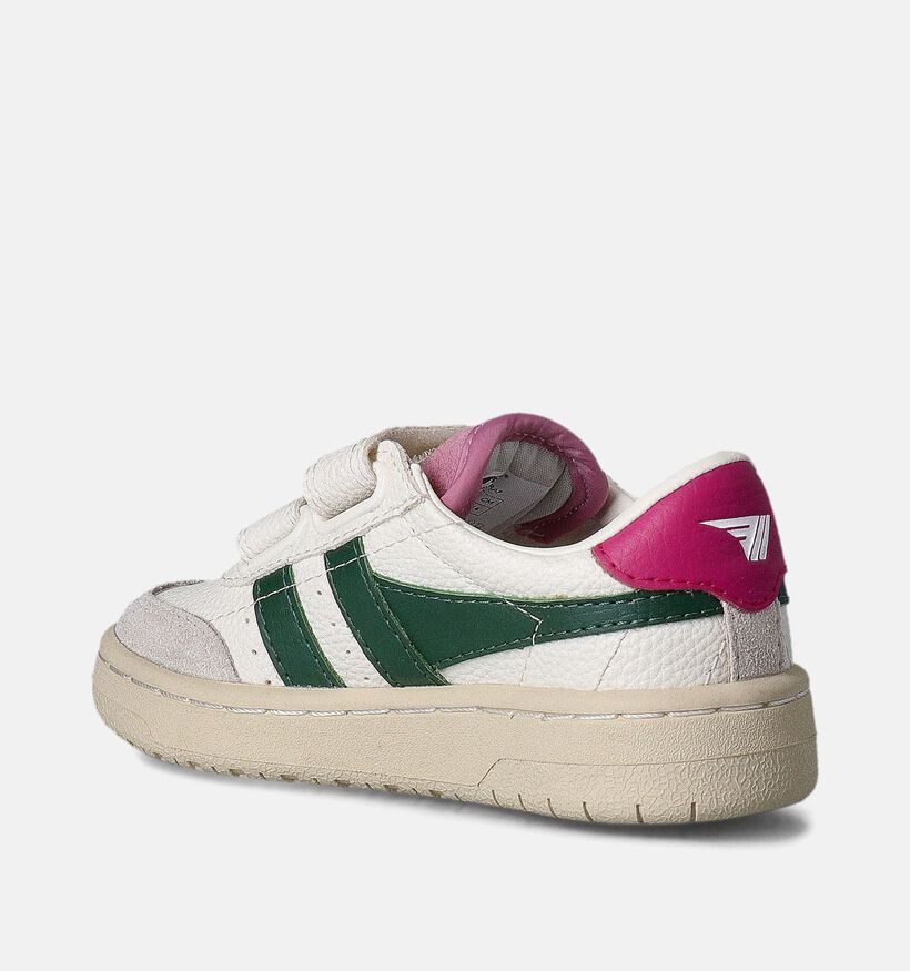 Gola Falcon Strap Witte Velcroschoenen voor jongens, meisjes (362412) - geschikt voor steunzolen