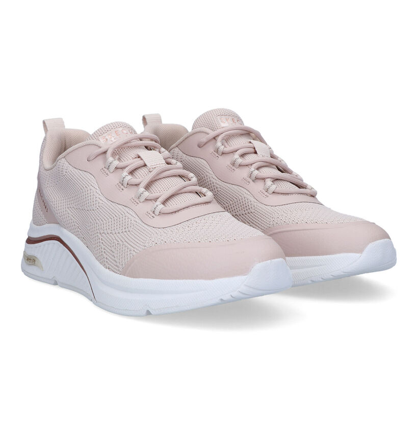 Skechers Arch Fit S-Miles Baskets en Rose pour femmes (325455) - pour semelles orthopédiques