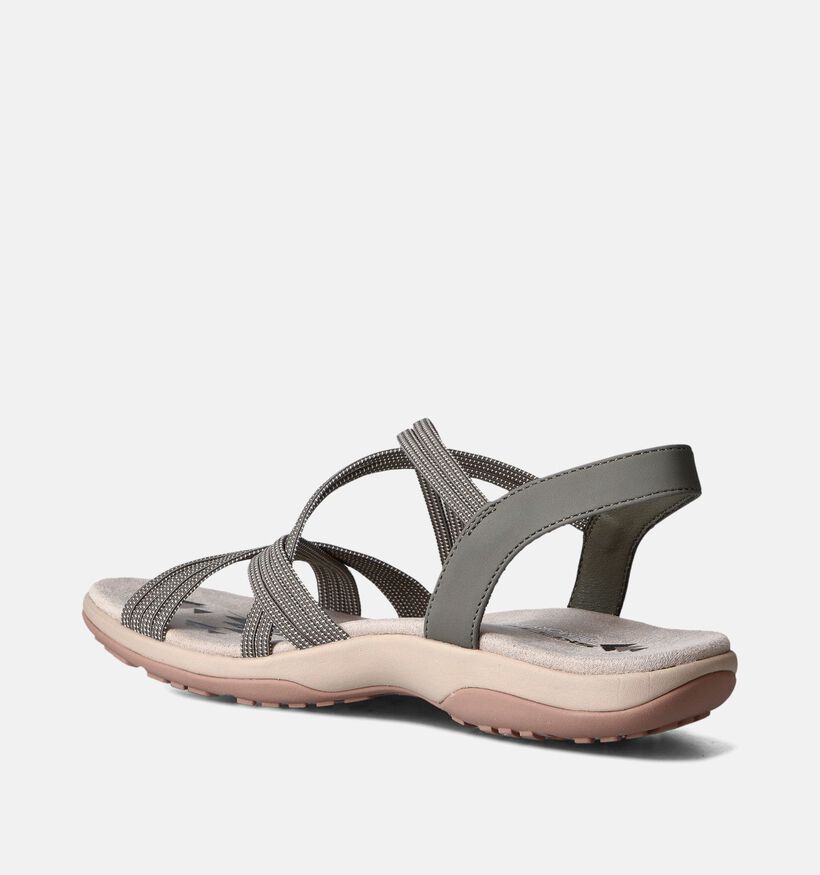 Skechers Reggae Slim Turn It Up Sandales en Vert Khaki pour femmes (354736)