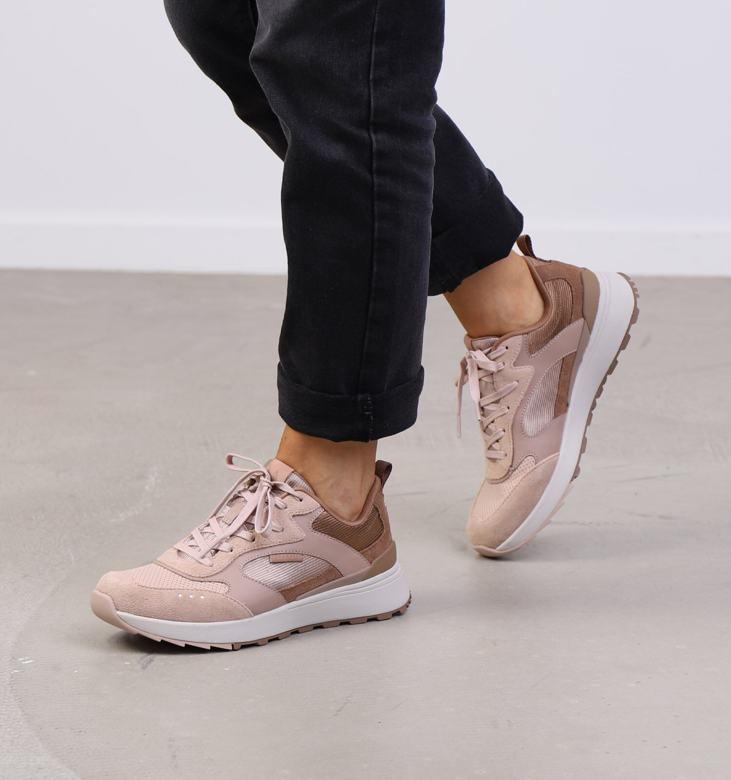 Skechers Sunny Street Beige Sneakers Dames Sneakers Online op TORFS.BE