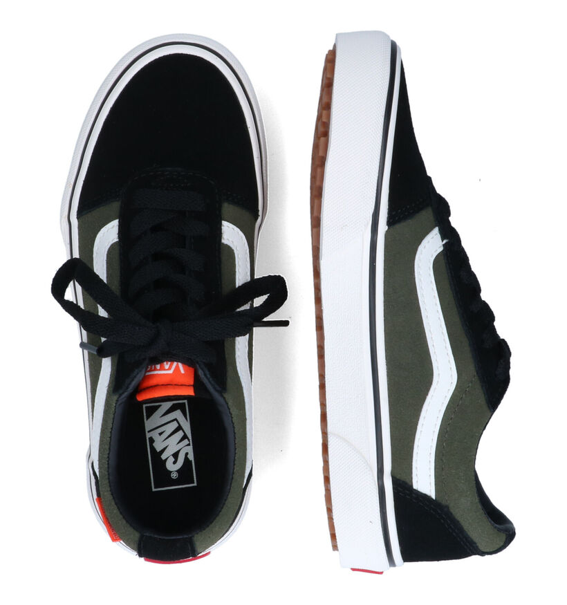 Vans Ward Zwart/Kaki Sneakers voor jongens (317522)