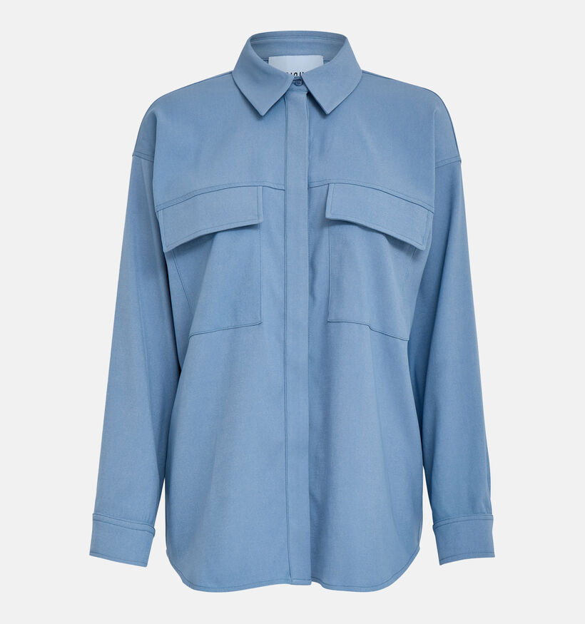 Minus Livina Chemise oversized en Bleu pour femmes (352008)