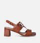 Nathan-Baume Cognac Sandalen met blokhak voor dames (356335)