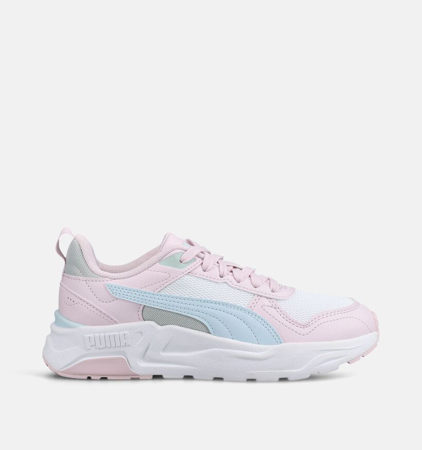 Puma Trinity 2 LT Baskets basses en Blanc pour filles (375580) - pour semelles orthop&eacute;diques