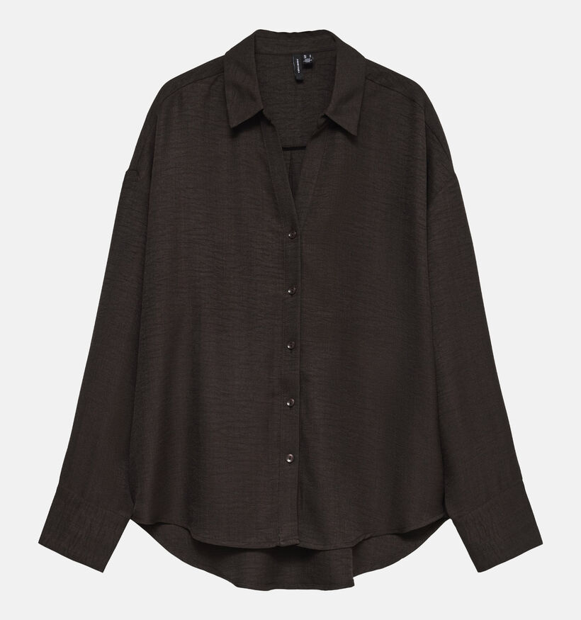 Vero Moda Melaney Queeny Donkerbruine Blouse voor dames (381309)