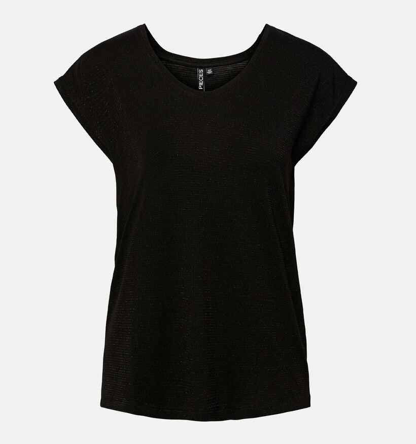 Pieces Billo Zwart Gestreept T-shirt voor dames (332838)