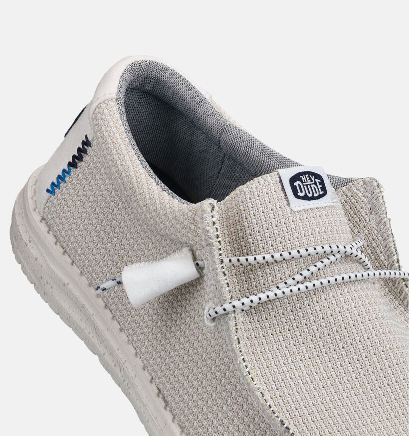 HEYDUDE Wally Sport Ecru Instappers voor heren (370085) - geschikt voor steunzolen