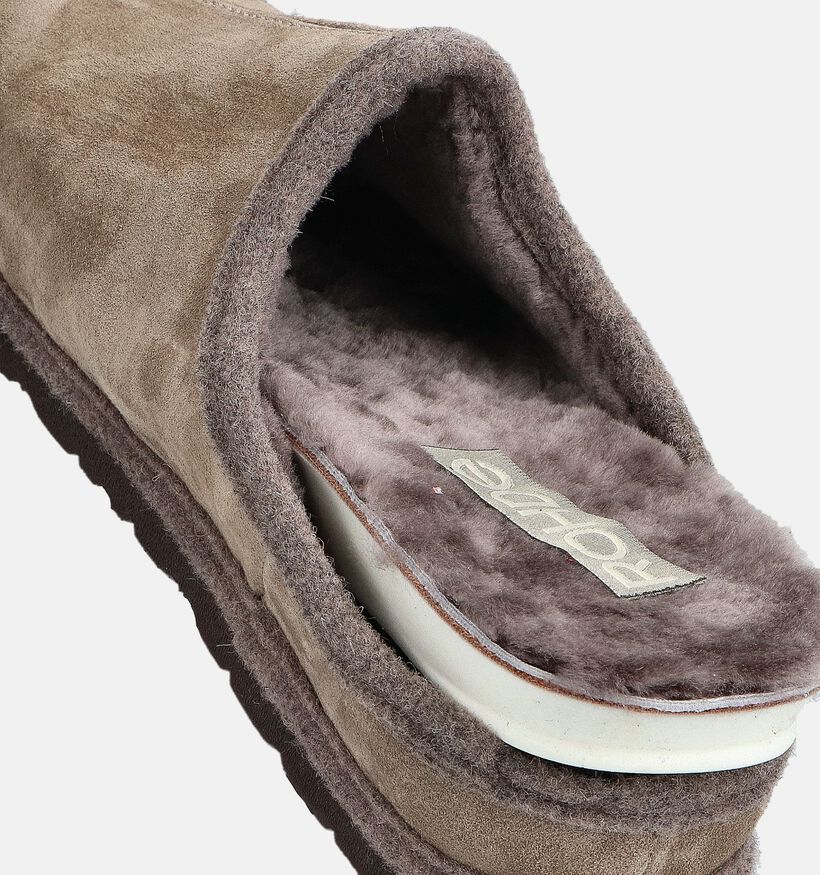 Rohde Pantoufles en Vert pour hommes (365504) - pour semelles orthopédiques