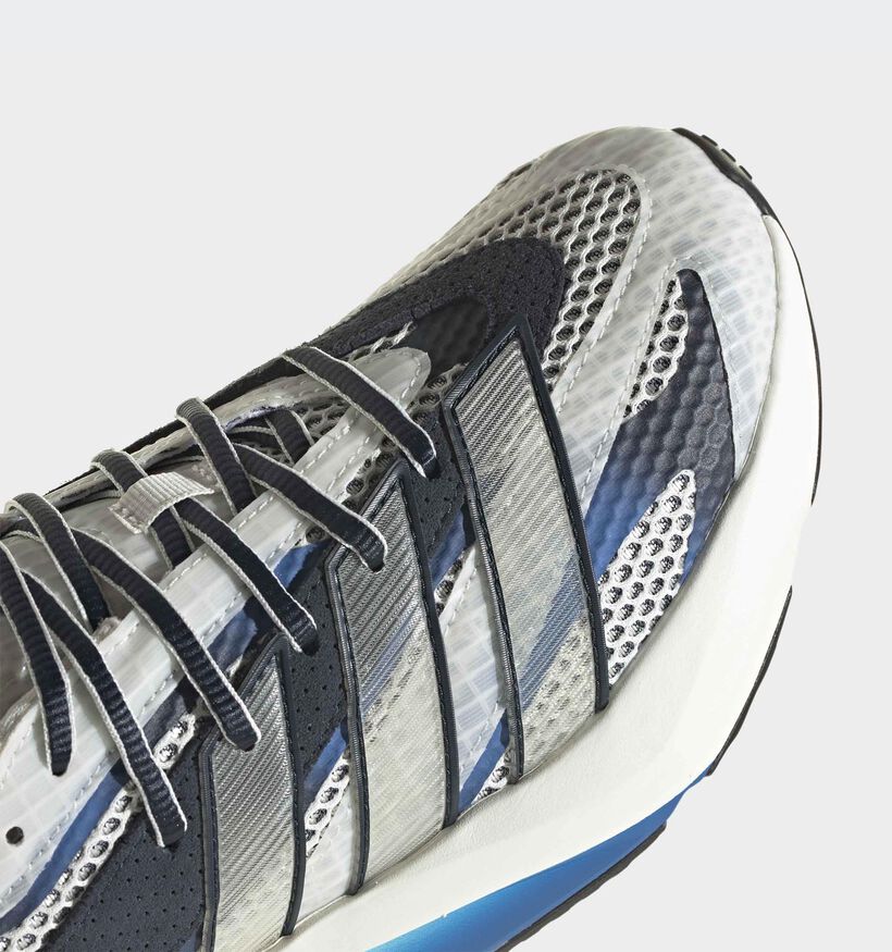adidas Lightblaze Baskets en Gris/Bleu pour hommes (366815) - pour semelles orthop&eacute;diques