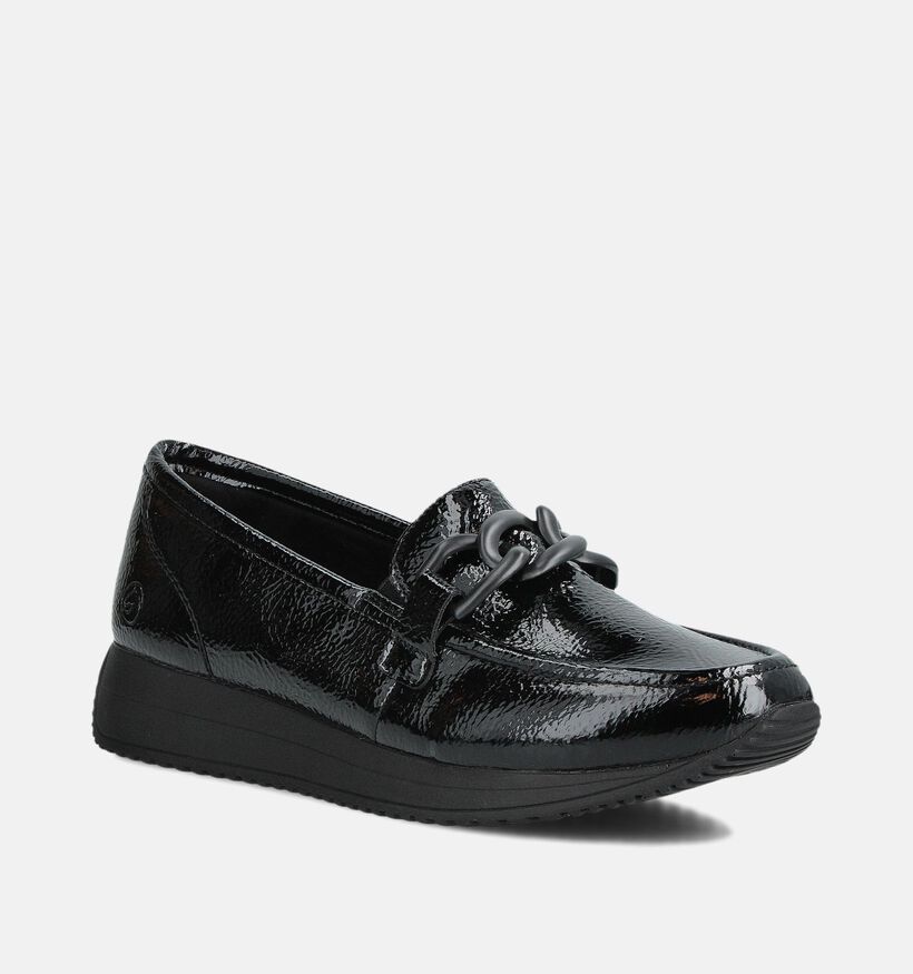 Remonte Zwarte Mocassins voor dames (360391) - geschikt voor steunzolen