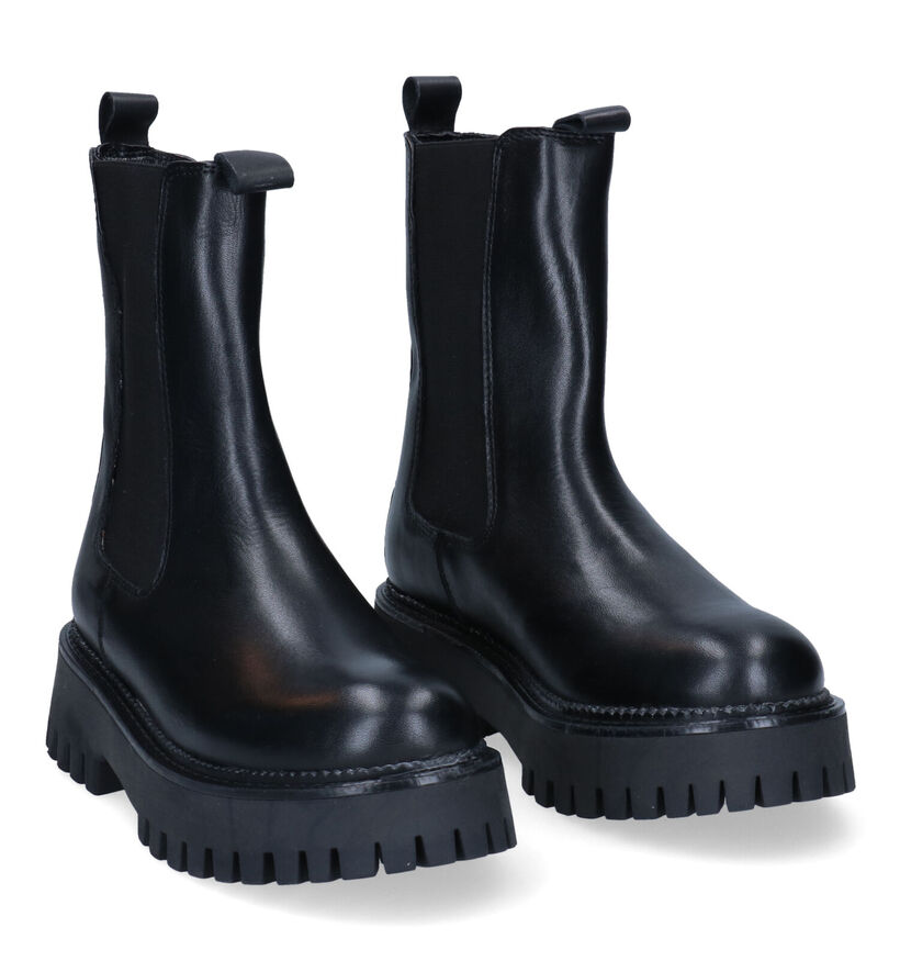 Keys Bottines Chelsea en Noir en cuir (296016)