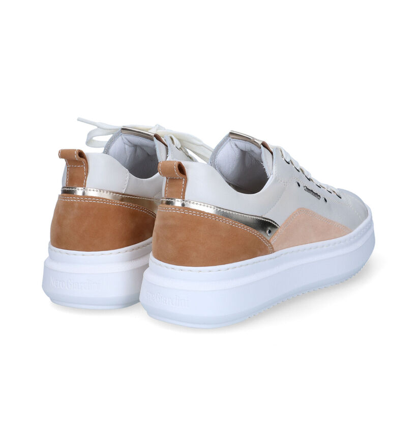 NeroGiardini Beige Sneakers voor dames (321182) - geschikt voor steunzolen