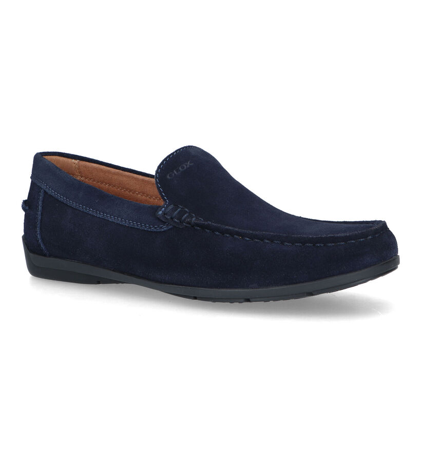 Geox Siron Mocassins en Bleu en daim (326726)