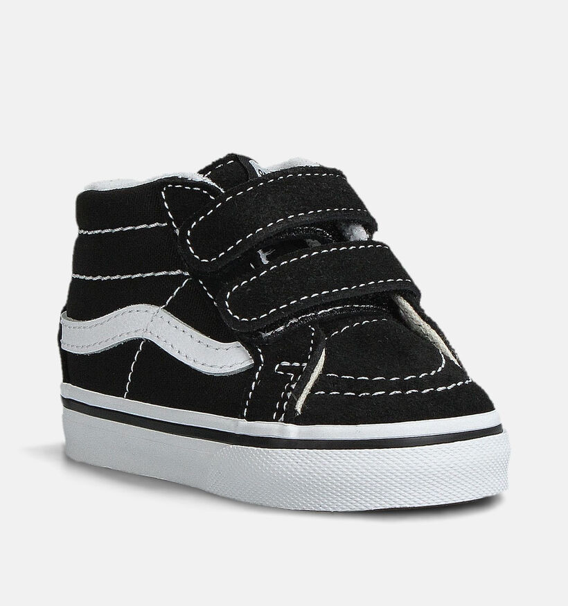 Vans SK8 Mid Reissue Baskets en Noir pour filles, garçons (361016)