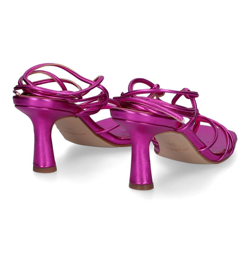 Signatur Sandales à talons en Fuchsia pour femmes (308656)