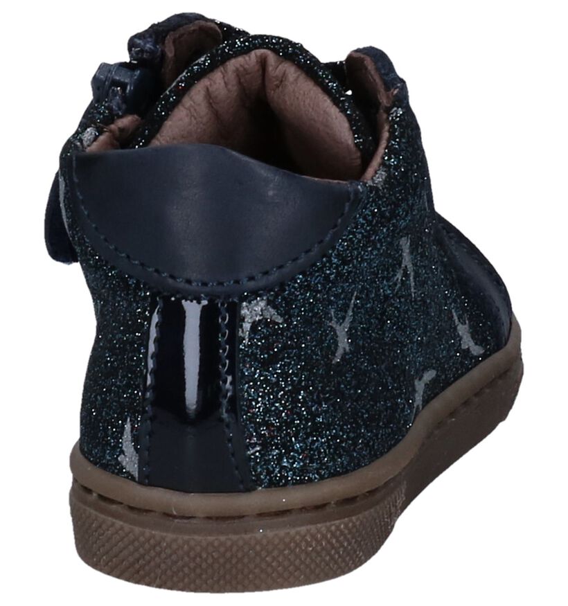 STONES and BONES Chaussures hautes en Bleu foncé en nubuck (255490)