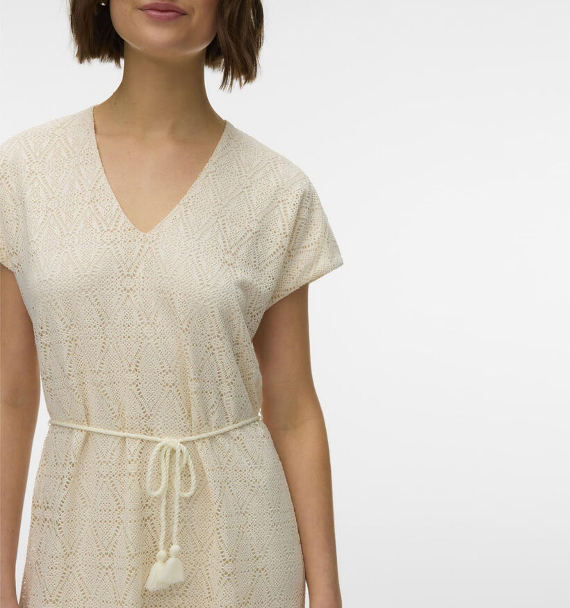 Vero Moda Maya Lichtbeige Korte Jurk voor dames (369387)