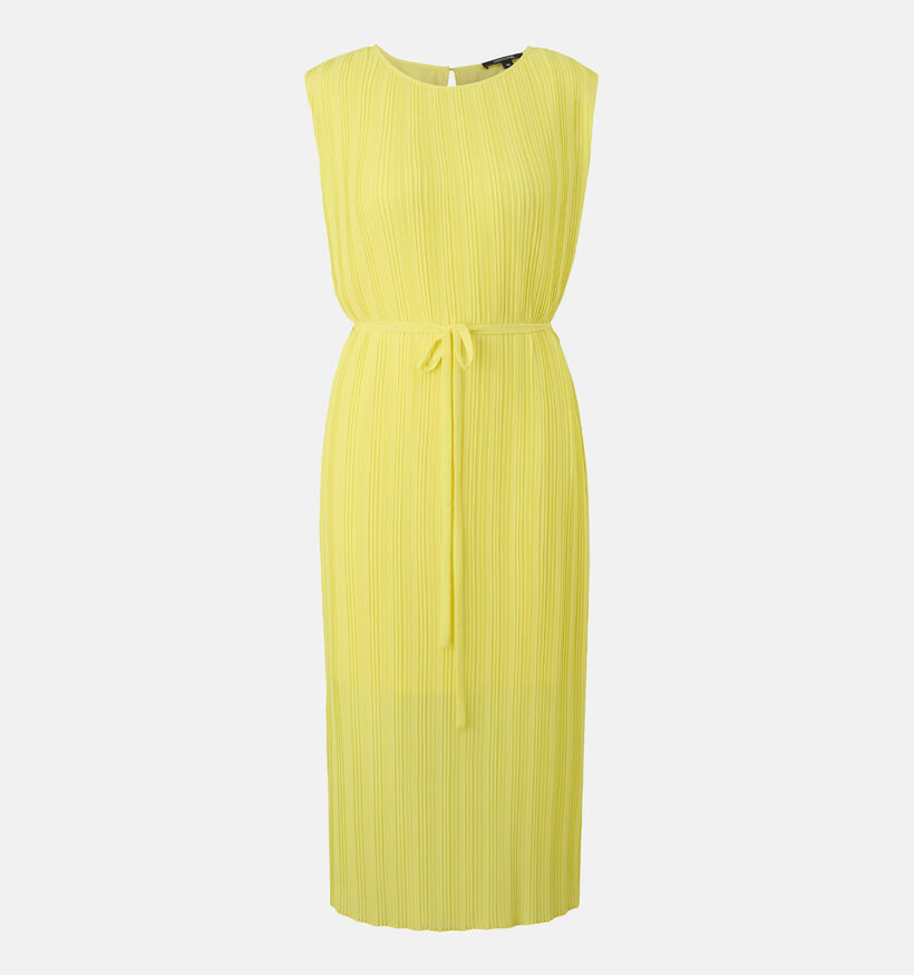 comma Robe mi-longue en Jaune (334423)