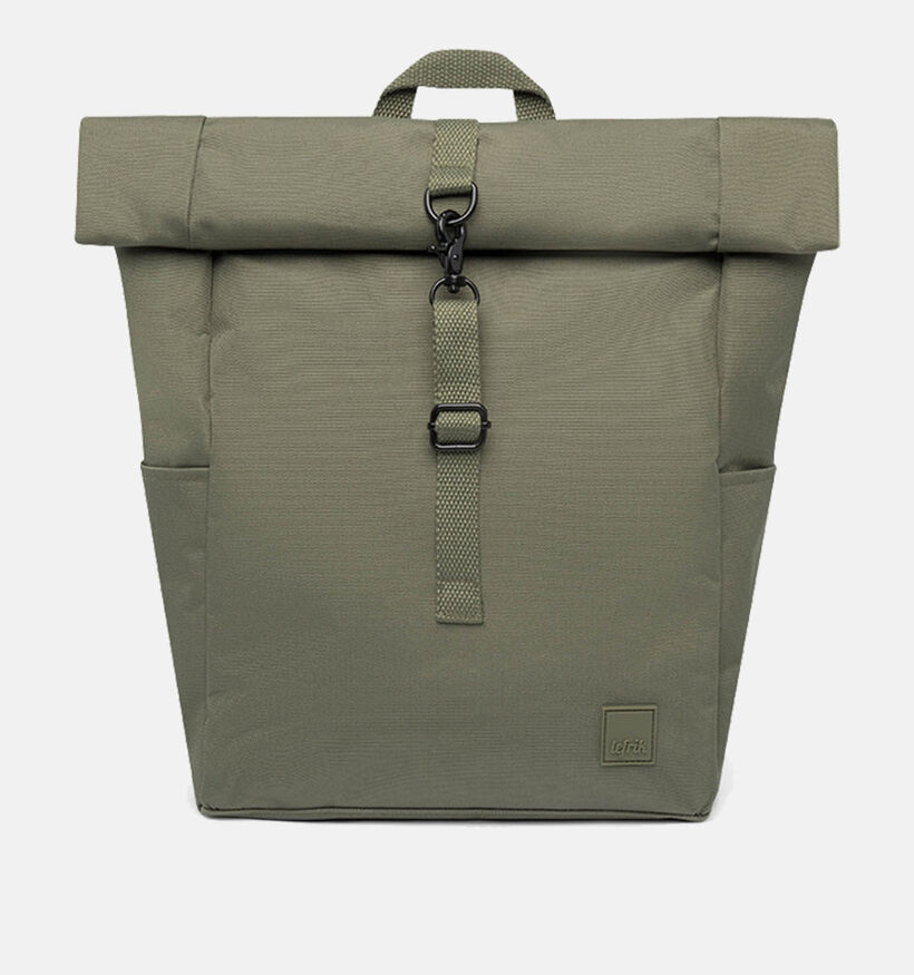 Lefrik Roll Mini Stripes Kaki Rugzak met laptopvak voor dames, heren, meisjes, jongens (345878)