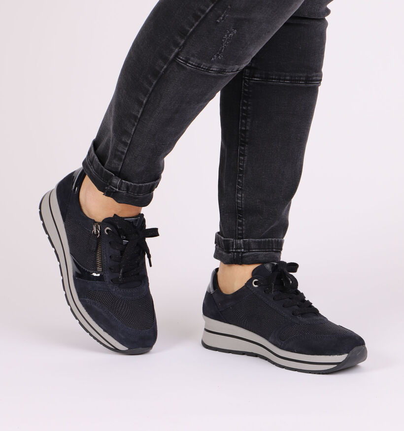 Solemade Ruby 58 Blauwe veterschoenen in leer (297362)