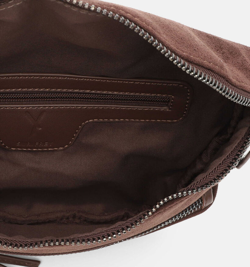 Suri Frey Celly Sac port&eacute; crois&eacute; en Brun fonc&eacute; pour femmes (379135)