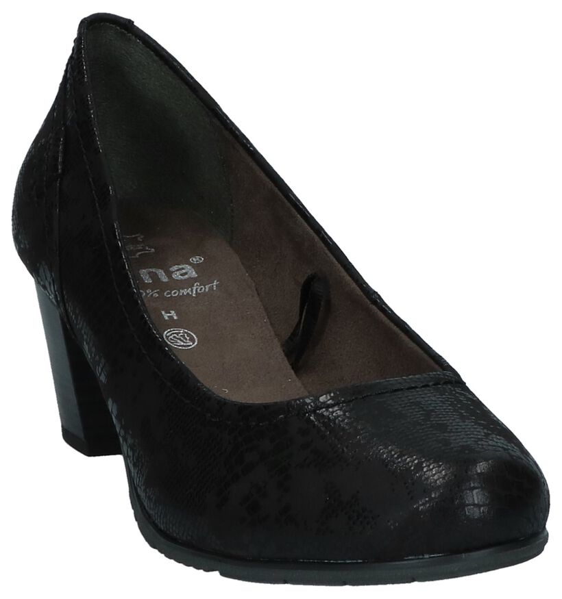 Jana Escarpins classique en Noir en daim (225909)