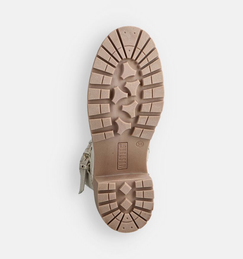 Mustang Bottines à talons en Beige pour femmes (363712)