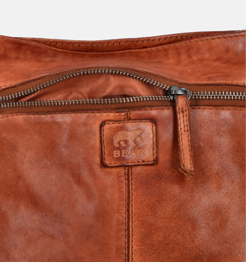 Bear Design Sac port&eacute; crois&eacute; en Cognac pour femmes (375788)
