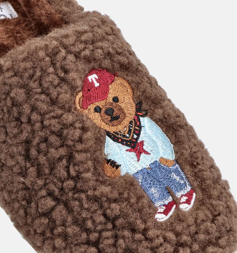 Torfs Home Pantoufles ouvertes en Marron pour femmes (381415)