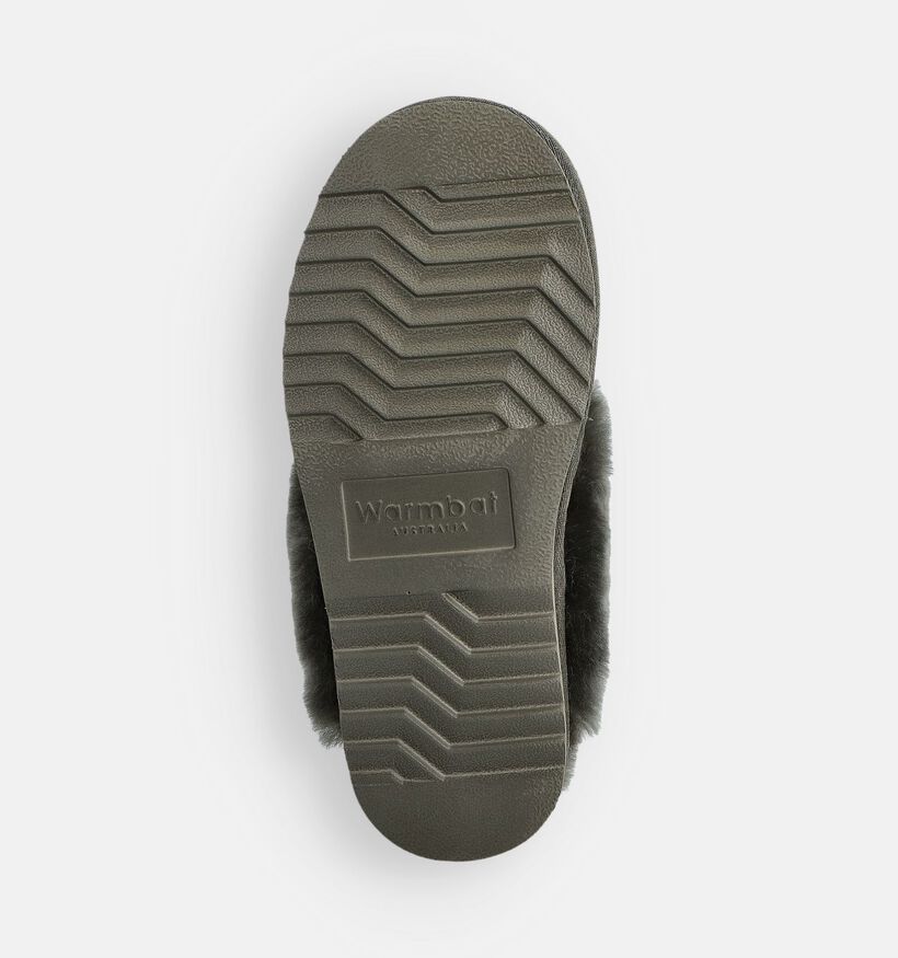 Warmbat Flurry Pantoufles ouvertes en Vert kaki pour femmes (379632)