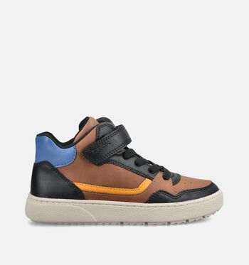 Geox Sneakers Zwart/Cognac/Blauw/Groen