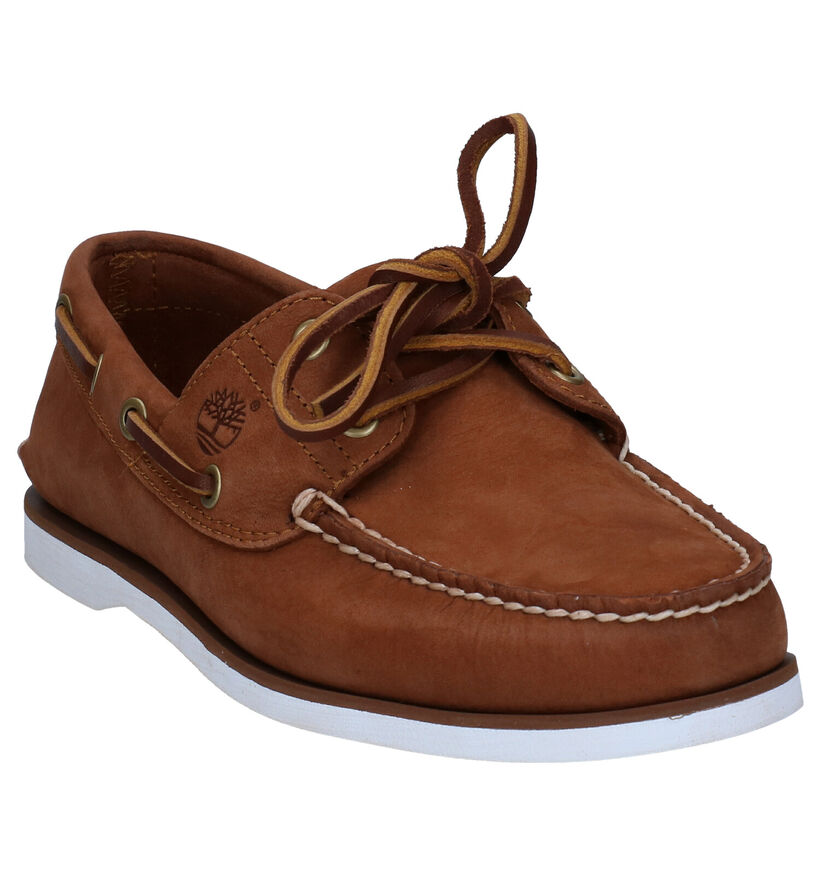 Timberland Classic Boat 2 Eye Bruine Bootschoenen in leer (303814)