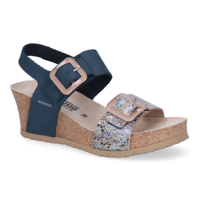 Mephisto Lissia Sandales en Bleu en nubuck (306952)