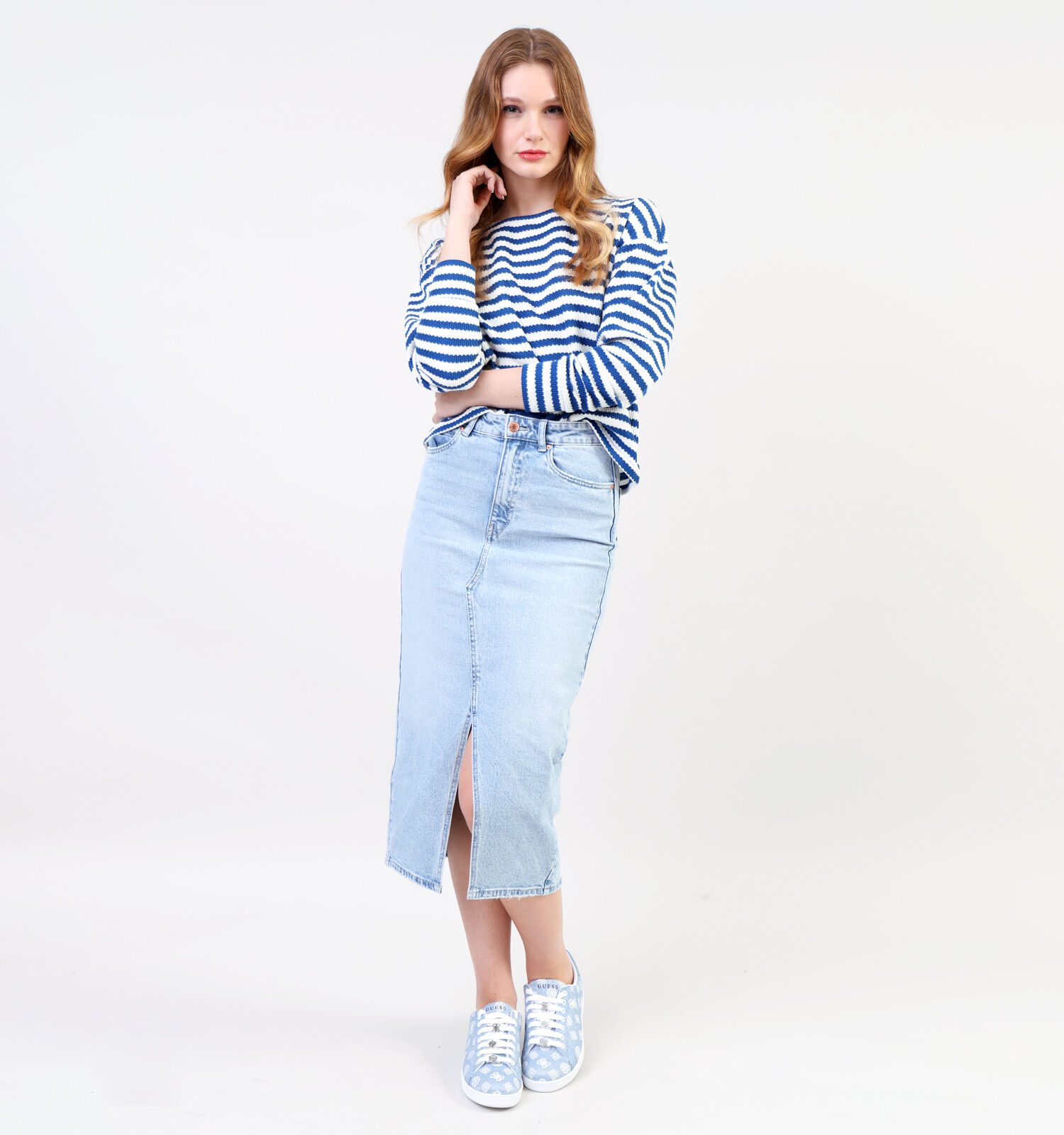 Vero Moda Veri Blauwe Jeansrok Dames Rokken Online op TORFS.BE