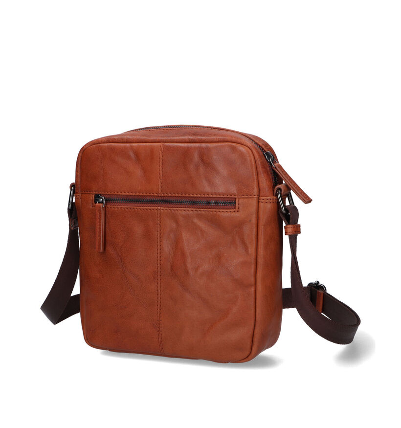 Maverick Sac à bandoulière en Cognac pour hommes (326222)