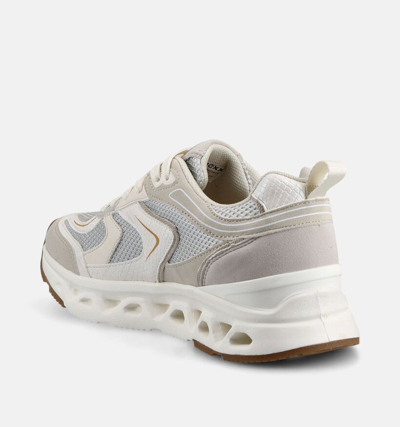 Mexx Therry Splash Witte Geklede Sneakers voor dames (367249) - geschikt voor steunzolen