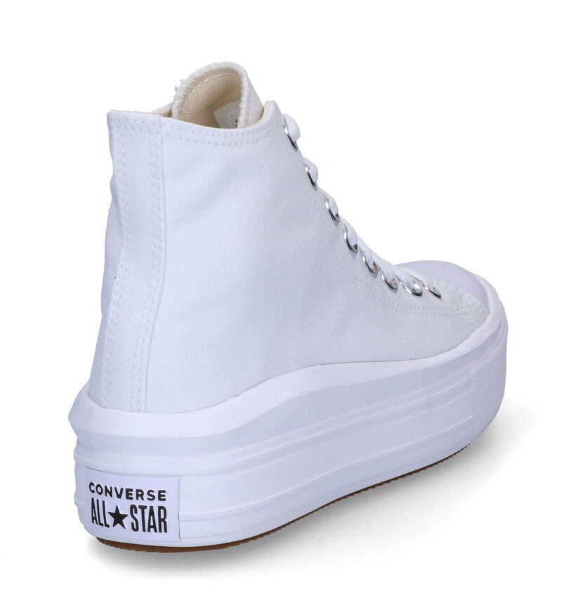 Converse Chuck Taylor AS Move High Baskets en Blanc pour femmes (317107) - pour semelles orthopédiques