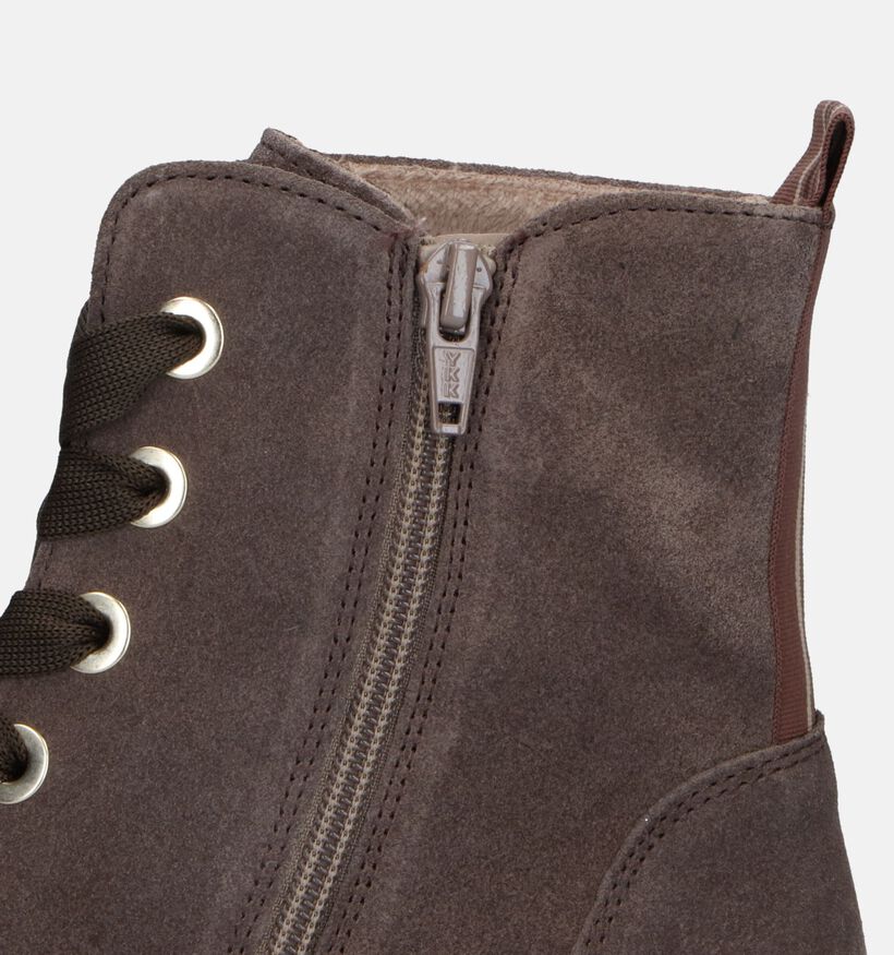 Gabor Best Fitting Bottines en Vert kaki pour femmes (328197) - pour semelles orthopédiques