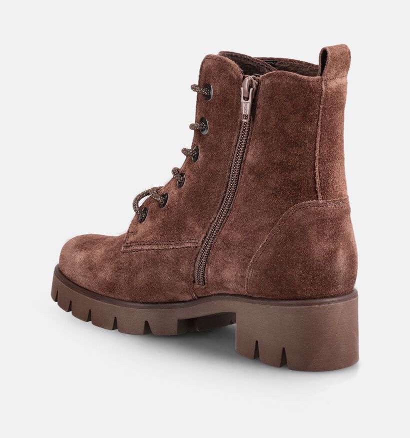 Gabor Boots en Marron pour femmes (380064) - pour semelles orthop&eacute;diques