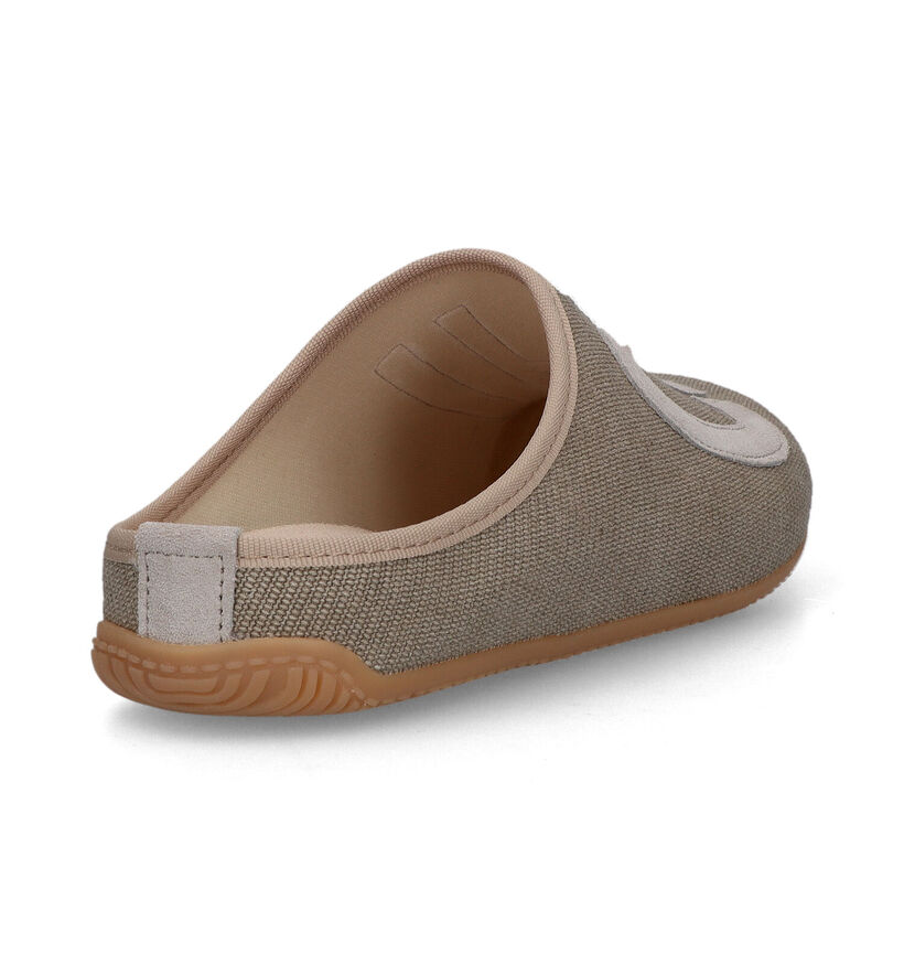 Living Kitzbühel Beige Pantoffels voor dames (325782) - geschikt voor steunzolen