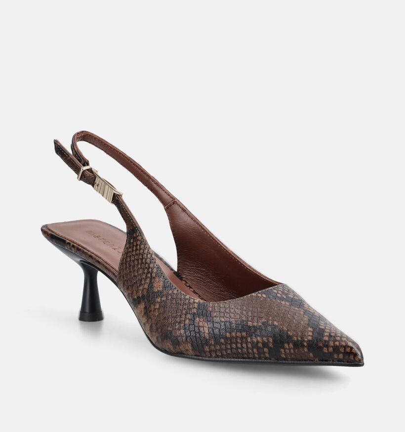 March23 Reese Pumps avec Slingback en Vert fonc&eacute; pour femmes (381039)