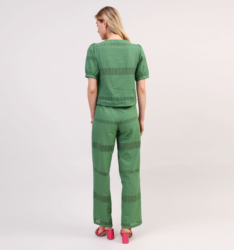Pieces Taya Groene Blouse voor dames (357391)
