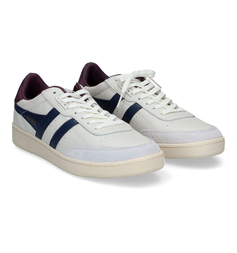 Gola Contact Ecru Sneakers voor heren (325100) - geschikt voor steunzolen