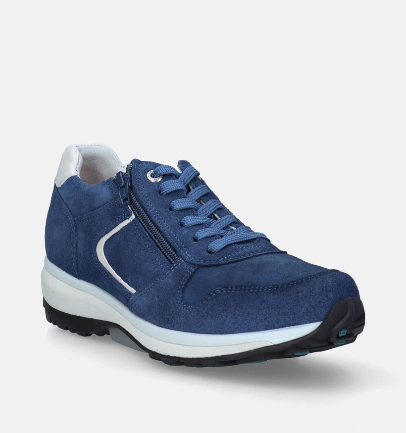 Xsensible Jersey Blauwe Sneakers voor dames (341030) - geschikt voor steunzolen