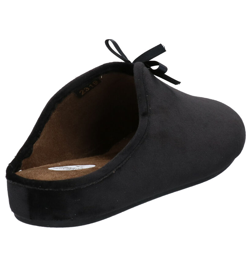 Scholl Rachele Zwarte Pantoffels in stof (261237)