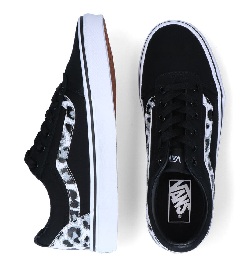 Vans Ward Baskets de skate en Rose pour femmes (327993)