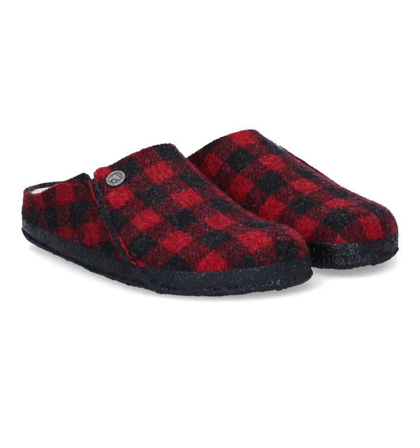 Birkenstock Zermatt Pantoufles en Rouge pour femmes (313711)