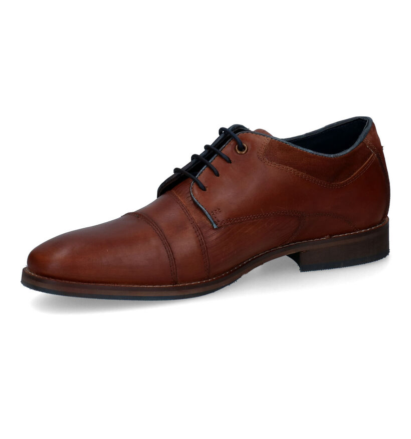 Bullboxer Chaussures habillées en Cognac pour hommes (318117)