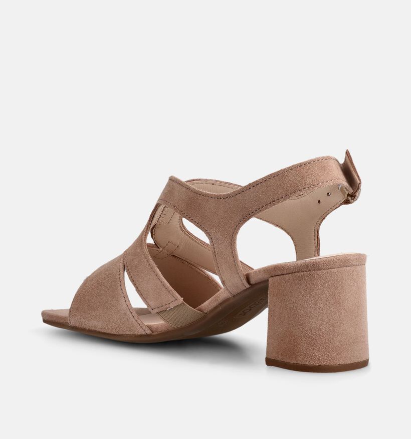 Gabor Beige Sandalen met hak voor dames (371119)